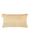 Shop_Raffinee_Gold Cotton Polyester Blend Embroidery Cushion Cover Of 3 _at_Aza_Fashions