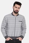 Buy_Mayank Modi - Men_Grey 100% Linen Printed Floral Jacket _Online_at_Aza_Fashions