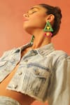 Shop_NakhreWaali_Multi Color Organically Dyed Beads Eye Spy Handcrafted Earrings_Online_at_Aza_Fashions