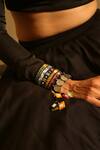 NakhreWaali_Multi Color Organically Dyed Beads Ghyama Handcrafted Handcuff_Online_at_Aza_Fashions