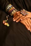 Buy_NakhreWaali_Multi Color Organically Dyed Beads Ghyama Handcrafted Handcuff_Online_at_Aza_Fashions