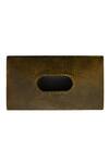 Shop_MANOR HOUSE_Gold Iron Antique Brass Tissue Holder Cover_at_Aza_Fashions