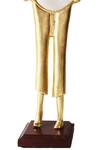 Buy_MANOR HOUSE_Gold Aluminium Pulling Pant Sculpture _Online_at_Aza_Fashions