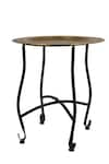 Shop_MANOR HOUSE_Gold Iron Medha Knock Down Table_at_Aza_Fashions