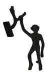 Shop_MANOR HOUSE_Black Aluminium Monkey Hanging Wall Decor _at_Aza_Fashions