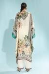 Shop_Rajdeep Ranawat_Beige Satin Printed Floral Paloma Palazzo  _at_Aza_Fashions