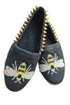 Shop Cinderella By Heena Yusuf Black Embroidered Busy B Shoes at Aza Fashions Shop_Cinderella By Heena Yusuf_Black Embroidered Busy B Shoes _at_Aza_Fashions