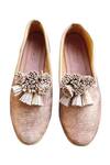 Buy_Cinderella By Heena Yusuf_Pink Kairos Tassel Shoes _at_Aza_Fashions