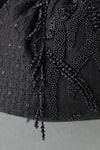 Buy_Amyra_Black Embroidery, Tassels Kohl Silk Bucket Bag _Online_at_Aza_Fashions