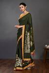 Buy_Onaya_Green Handloom Saree With Blouse_Online_at_Aza_Fashions