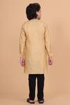 Shop_Raghavendra Rathore Blue_Beige Cotton Linen Kurta _at_Aza_Fashions