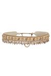 Buy_Lovetobag_Gold Semi-precious Nuggets Amara Bead Embellished Belt _at_Aza_Fashions