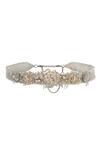 Buy_Lovetobag_Silver Japanese Beads Esme Embellished Belt _at_Aza_Fashions