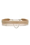 Buy_Lovetobag_Gold Kiah Embellished Belt_at_Aza_Fashions