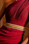 Shop_Lovetobag_Gold Japanese Beads Kiah Embellished Belt _at_Aza_Fashions