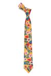 Tossido_Yellow Printed Tropical Tie_Online_at_Aza_Fashions
