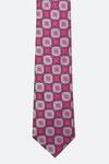 Tossido_Pink Print Geometric Tie_Online_at_Aza_Fashions