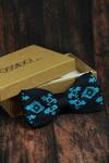 Buy_Tossido_Blue Embroidered Bow Tie_at_Aza_Fashions