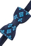 Shop_Tossido_Blue Embroidered Bow Tie_at_Aza_Fashions