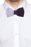 Buy_Tossido_Purple Embroidered Colorblock Bow Tie_Online_at_Aza_Fashions