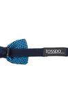 Shop_Tossido_Blue Embroidered Zig Zag Pattern Bow Tie_Online_at_Aza_Fashions