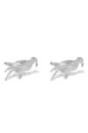 Tossido_Silver Bird Shape Cufflinks_Online_at_Aza_Fashions