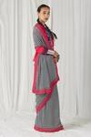 Shop_Heena Kochhar_Pink Arub Printed Saree With Blouse_at_Aza_Fashions