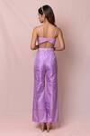 Shop_Pinup By Astha_Purple Silk Embroidery Floral Jacket Open And Pant Set _at_Aza_Fashions