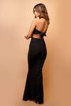 Shop_Ahi Clothing_Black Lycra Shimmer Mermaid Long Dress_at_Aza_Fashions
