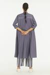 Shop_Three_Purple 100% Cotton Poplin Band Front Placket Tunic_at_Aza_Fashions