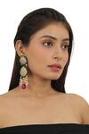 Shop_Riana Jewellery_Gold Plated Pearls Jadtar Stone Embellished Necklace Set _Online_at_Aza_Fashions