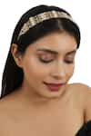 Buy_Riana Jewellery_White Real Jadtar Stones Embellished Hairband _at_Aza_Fashions