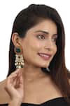 Buy_Riana Jewellery_Gold Plated Pearls, Diamonds, Stones Floral Choker Set _Online_at_Aza_Fashions