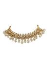 Riana Jewellery_Gold Plated Pearls, Glitter, Stones Embellished Choker Set _Online_at_Aza_Fashions
