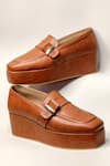 Buy_THE ALTER_Brown Tessa Platform Loafers _at_Aza_Fashions