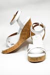 THE ALTER_White Ayden Cut-out Strap Wedges _Online_at_Aza_Fashions