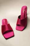 Shop_THE ALTER_Pink Satin T-shaped Block Heels _at_Aza_Fashions