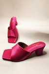 Shop_THE ALTER_Pink Satin T-shaped Block Heels _Online_at_Aza_Fashions