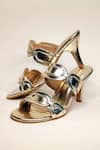 Shop_THE ALTER_Gold Regina Metallic Ring Stiletto Heels _at_Aza_Fashions