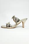 THE ALTER_Gold Regina Metallic Ring Stiletto Heels _at_Aza_Fashions