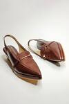 Shop_The Alter_Brown Buckles Audrey Slingback Wedges _at_Aza_Fashions