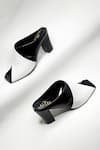 Buy_THE ALTER_Black Donna Color Block Mules _Online_at_Aza_Fashions