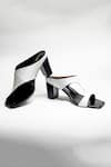 THE ALTER_Black Claire Cut-out Strap Block Heels _at_Aza_Fashions