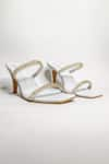 Buy_THE ALTER_White Gianna Chain Stiletto Heels _at_Aza_Fashions