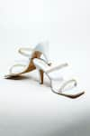 THE ALTER_White Gianna Chain Stiletto Heels _Online_at_Aza_Fashions