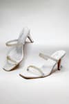 THE ALTER_White Gianna Chain Stiletto Heels _at_Aza_Fashions