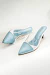 THE ALTER_Blue Cinderella Transparent Strap Stiletto Heels _Online_at_Aza_Fashions