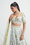 Mahima Mahajan_Ivory Laila Chanderi Silk Printed Lehenga Set_at_Aza_Fashions