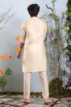 Shop_Julie by Julie Shah_White Chanderi Embroidery Kurta  _at_Aza_Fashions