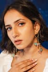 Aditi Bhatt_Multi Color T-rex Drop Earrings _Online_at_Aza_Fashions